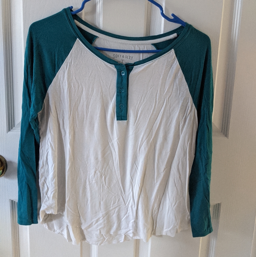 American Eagle Soft and Sexy Baseball Tee